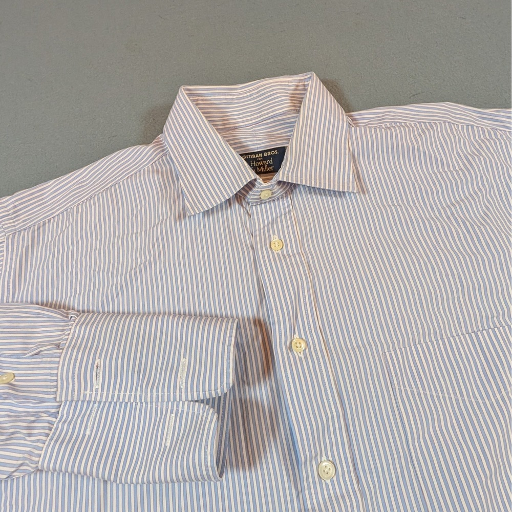 Gitman Bros Dress Shirt Mens Size XL French Cuff Made in USA